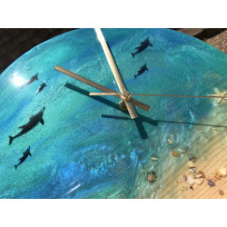 Ocean Inspired Dolphin Clock