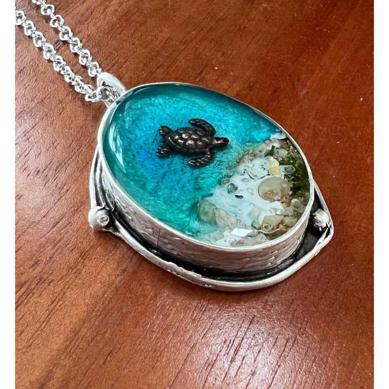Ocean Turtle Pendant (SOLD)